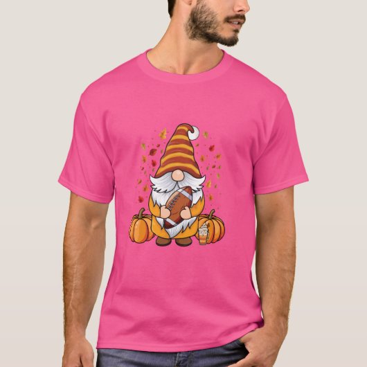 サッカーとカボチャのスパイスの秋の格言秋 Tシャツ (正面)