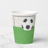 サッカーとゴール 紙コップ (正面)