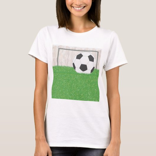 サッカーとゴール Tシャツ (正面)