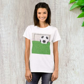 サッカーとゴール Tシャツ