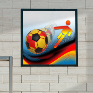 サッカーとサッカーのダイナミクス小 ポスター