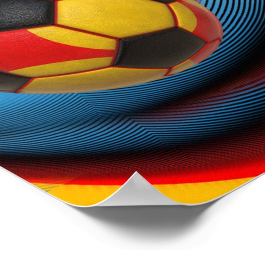 サッカーとサッカーのダイナミクス小 ポスター (角)