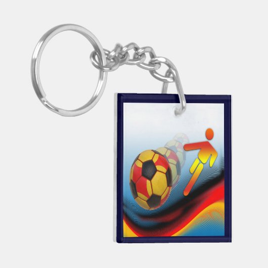 サッカーとサッカーのダイナミクス キーホルダー (正面左)