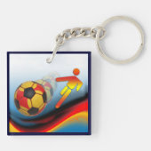 サッカーとサッカーのダイナミクス キーホルダー (裏面)