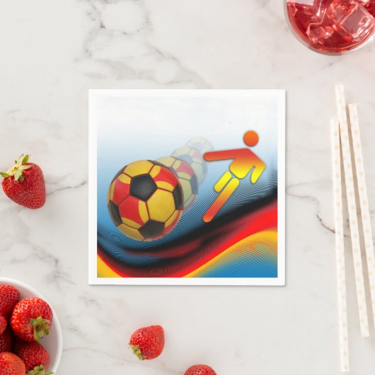 サッカーとサッカーのダイナミクス スタンダードカクテルナプキン (インサイチュ)