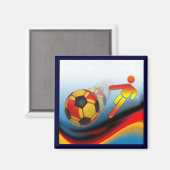 サッカーとサッカーのダイナミクス マグネット (正面/裏面)