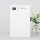 サッカーとサッカーのダイナミクス 便箋 (スタンド正面)