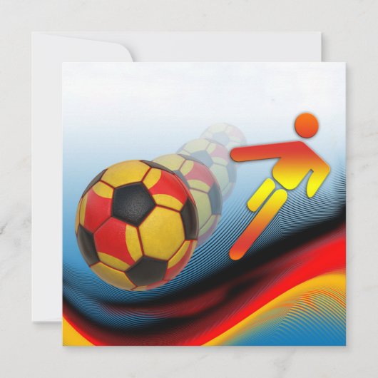 サッカーとサッカーのダイナミクス 招待状 (正面)