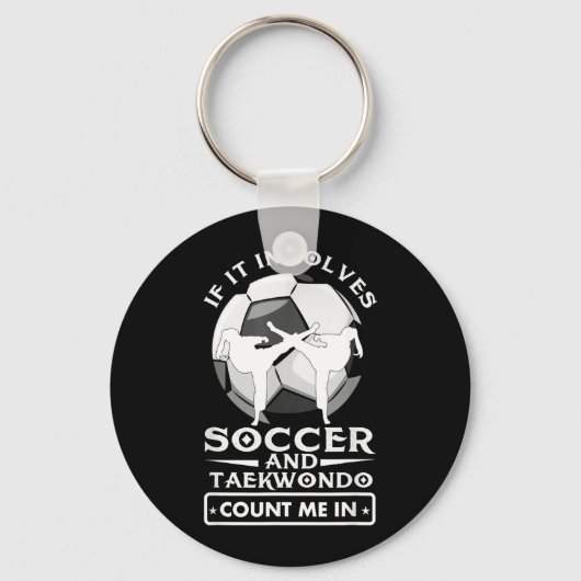 サッカーとテコンドーが関わるなら私も キーホルダー (正面)