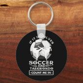サッカーとテコンドーが関わるなら私も キーホルダー (正面)