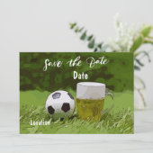 サッカーとビールを緑の芝生で楽しむ特別な日を予約しよう 招待状 (スタンド正面)