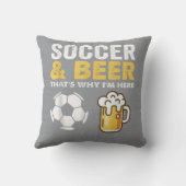 サッカーとビール クッション (裏面)