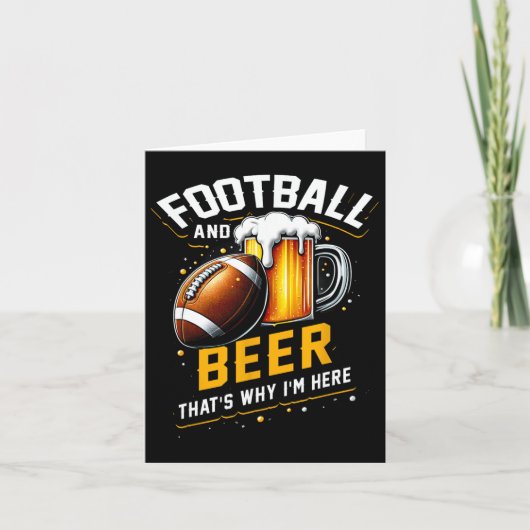 サッカーとビールThats私がここにいる理由アメリカの足 カード (正面)