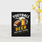 サッカーとビールThats私がここにいる理由アメリカの足 カード (黄色い花)