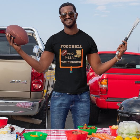 サッカーとピザ Tシャツ