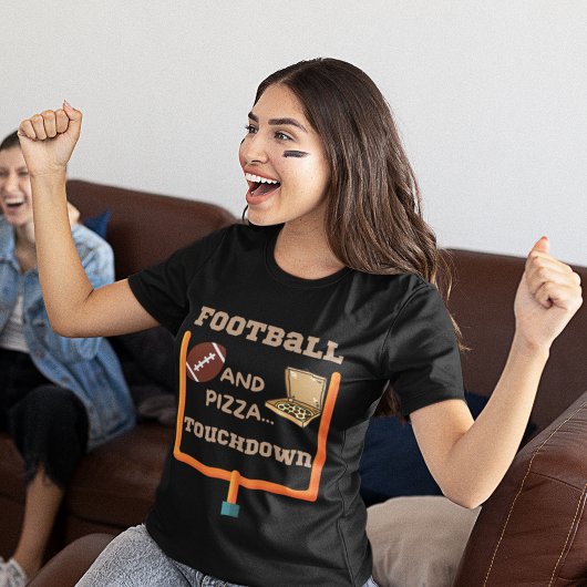 サッカーとピザ Tシャツ