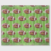 サッカーとフィールドパーソナライズされたラッピング紙 ラッピングペーパー (フラット)