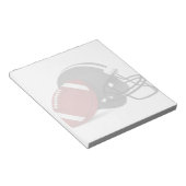 サッカーとヘルメット ノートパッド (アングル)