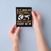 サッカーとレスリングが絡むなら俺をカウントしてくれ チラシ (手)