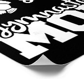 サッカーと体操のママ 面白いサッカー選手 体操ママ ポスター (角)