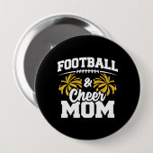 サッカーと応援ママ – ハイスクールスポーツ 缶バッジ (正面&裏面)