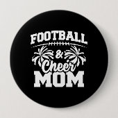 サッカーと応援ママ – ハイスクールスポーツ 缶バッジ (正面)