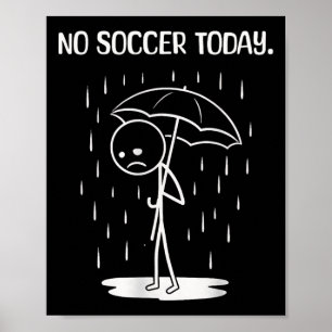 サッカーなし今日棒人間おもしろい  ポスター