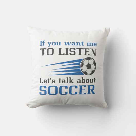 サッカーについて話そう クッション (正面)