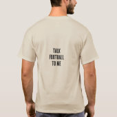 サッカーについて語ろうTシャツ Tシャツ (裏面)