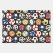 サッカーにはボールが遊掛かる ラッピングペーパーシート (正面)