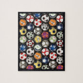 サッカーにボール遊を取る ジグソーパズル (縦)