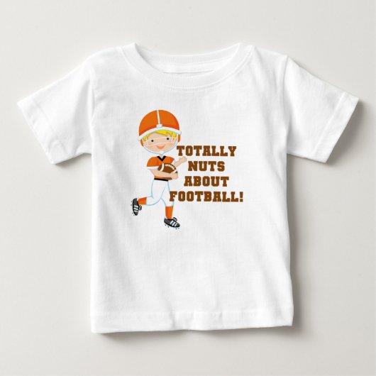 サッカーに夢中である ベビーTシャツ (正面)