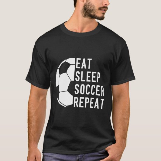 サッカーに捧げる人生 フットボール Tシャツ (正面)