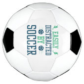 サッカーに気を取られる サッカーボール (回転)