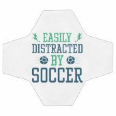 サッカーに気を取られる サッカーボール (フラット)