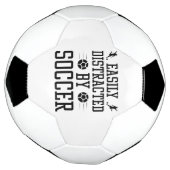 サッカーに気を取られる サッカーボール (回転)