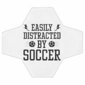 サッカーに気を取られる サッカーボール (フラット)