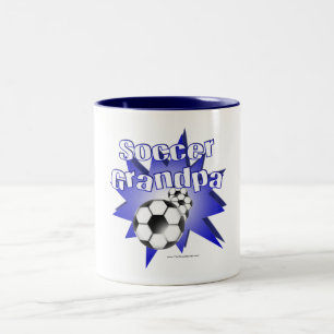 サッカーのおじいちゃん ツートーンマグカップ
