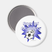 サッカーのおじいちゃん マグネット (正面/裏面)