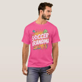 サッカーのおばあちゃんサッカー選手 Tシャツ (正面フル)