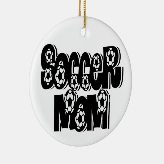 サッカーのお母さんのオーナメント セラミックオーナメント (右)