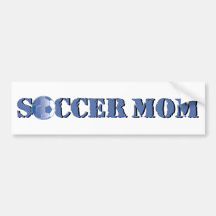 サッカーのお母さんのバンパーステッカー バンパーステッカー