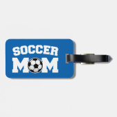 サッカーのお母さんの荷物のラベル ラゲッジタグ (裏面横)