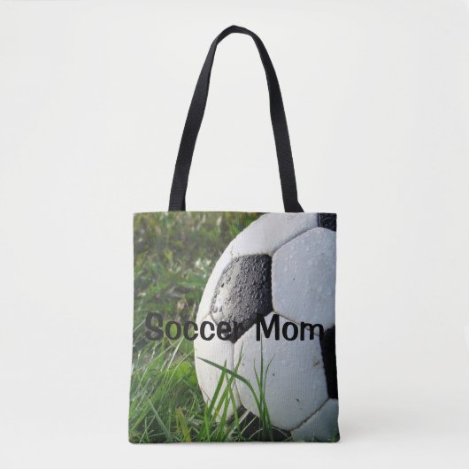 サッカーのお母さんはショッピングのトートバックを遊ばします トートバッグ (正面)