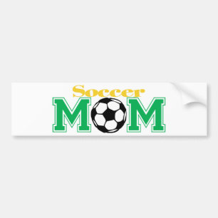 サッカーのお母さん バンパーステッカー