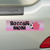 サッカーのお母さん バンパーステッカー (車上)
