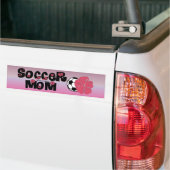 サッカーのお母さん バンパーステッカー (トラック上)