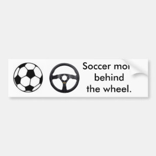 サッカーのお母さん バンパーステッカー