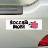 サッカーのお母さん バンパーステッカー (車上)