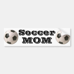 サッカーのお母さん-バンパーステッカー バンパーステッカー